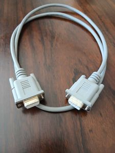 【中古】シリアルケーブル　RS-232Cケーブル（１ｍ）　9メスー9メス