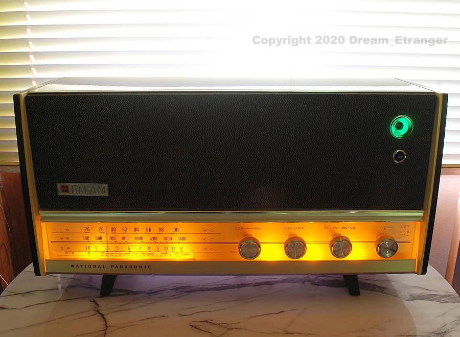 真空管ラジオ ナショナル RE-860（ワイドFMカバレッジ 76～95MHz