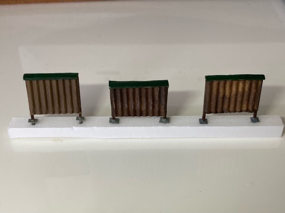 nゲージ ジオラマ用　手作りバス停セット (3セット) _2