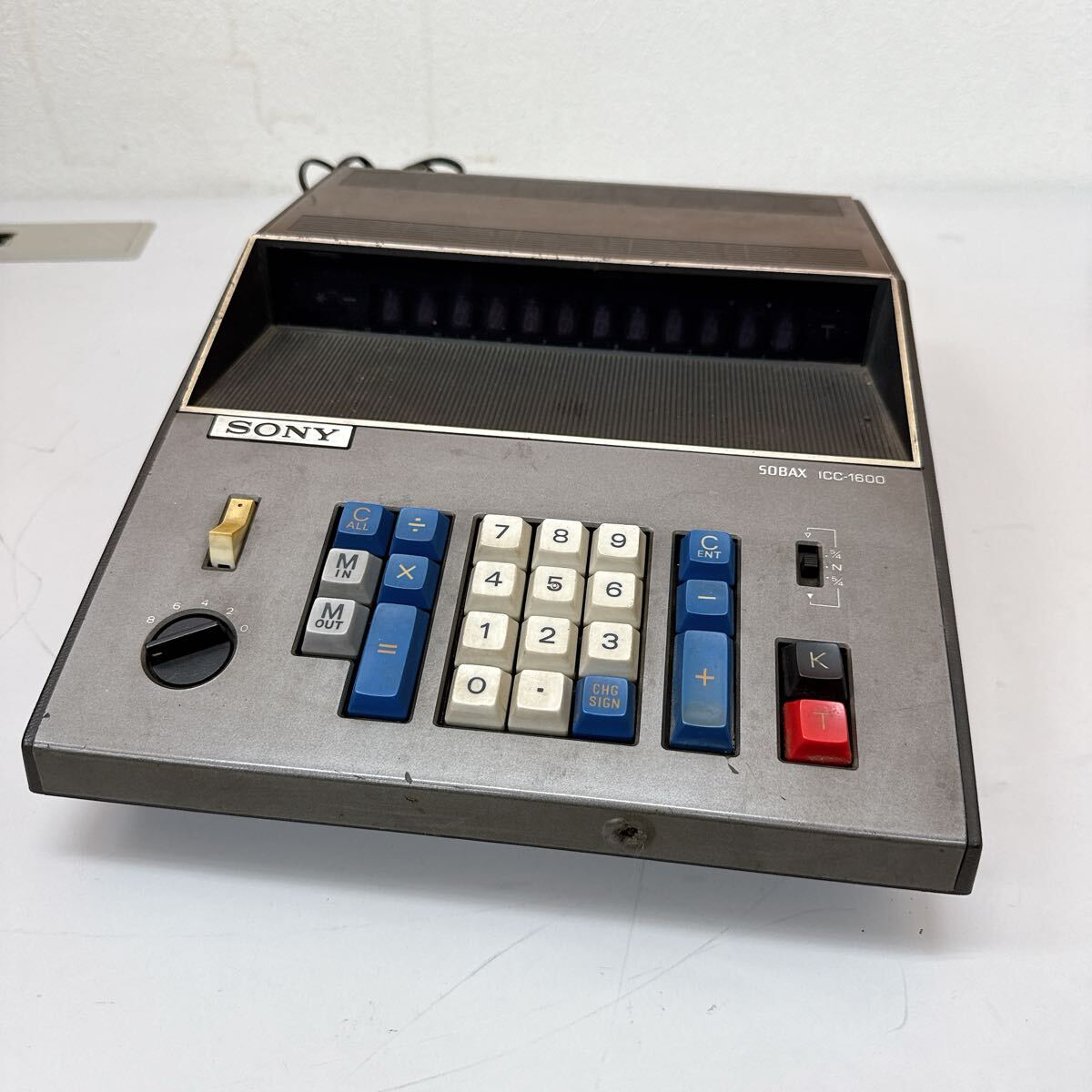 A12 ソニー　SOBAX ICC-1600 ニキシー管電卓　通電ok 現状品　_1