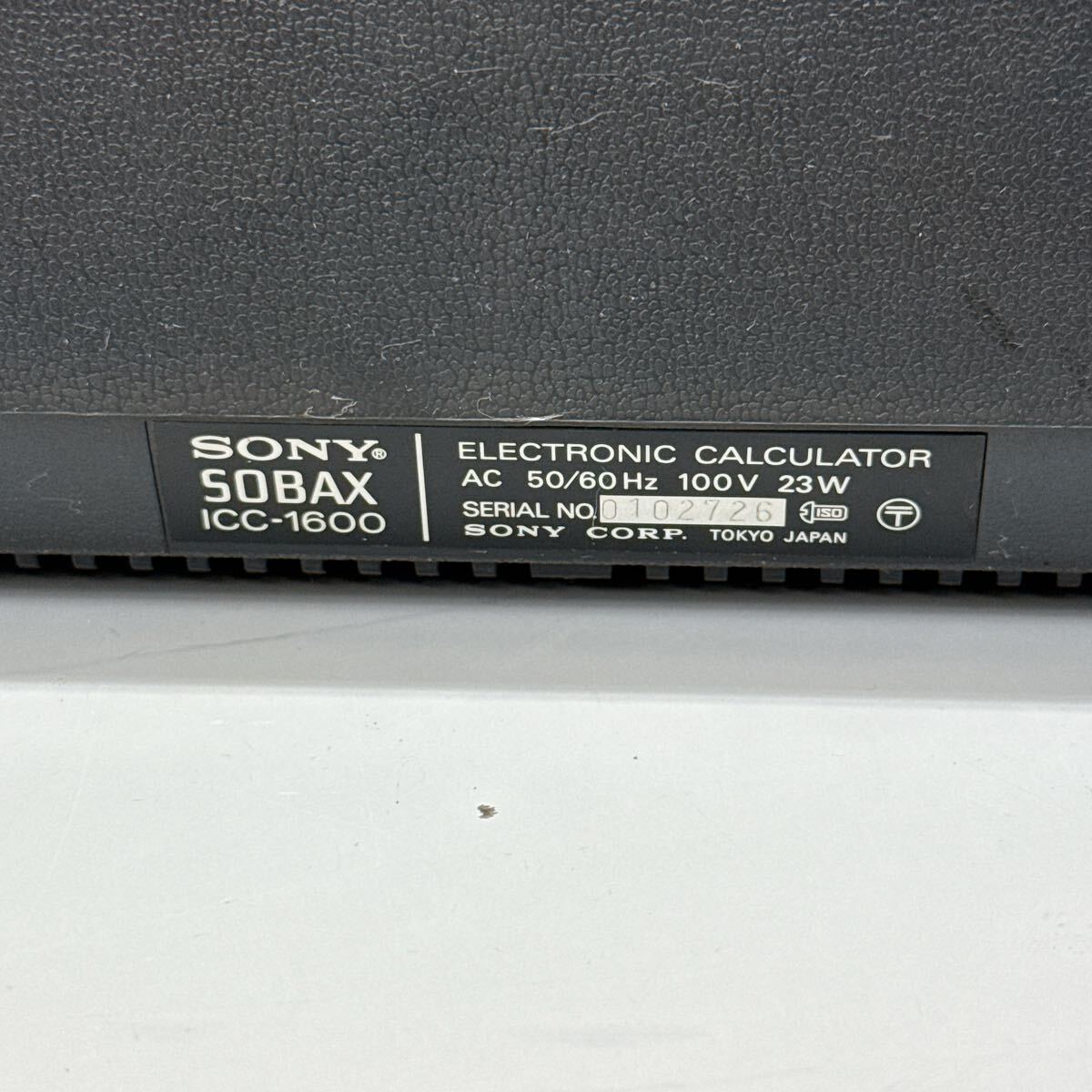 A12 ソニー　SOBAX ICC-1600 ニキシー管電卓　通電ok 現状品　_7