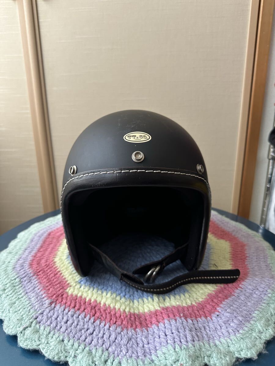 送料無料　TT&CO TT05J スーパーマグナム　レザートリムショット　フリーサイズ　 ジェットヘルメット_2