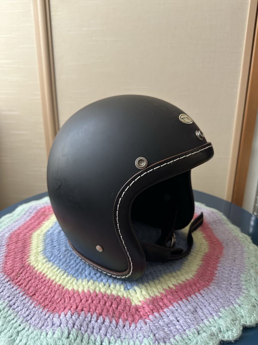 送料無料　TT&CO TT05J スーパーマグナム　レザートリムショット　フリーサイズ　 ジェットヘルメット_3