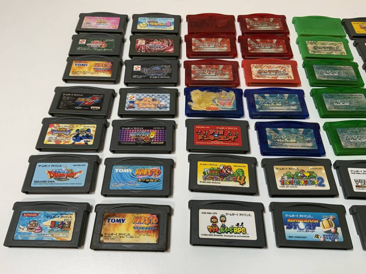 GBA Nintendo GAME BOY ADVANCE Pokemon まとめ売り 54本 動作未確認