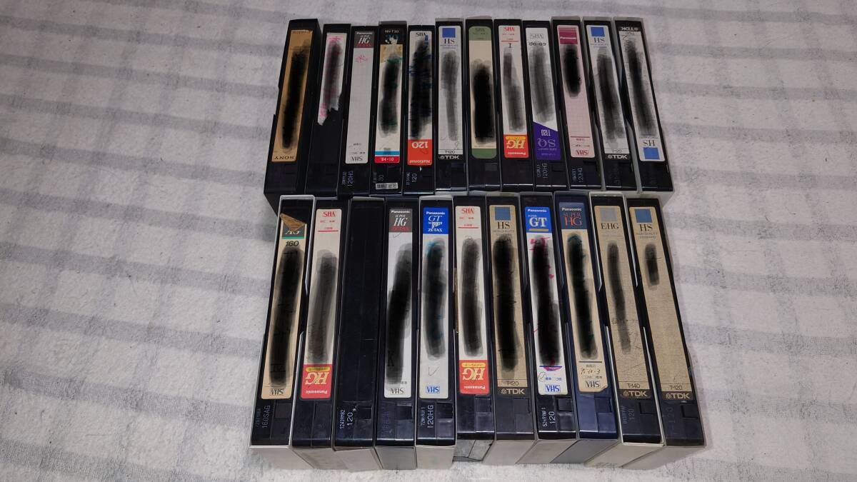 録画済みVHSテープ②　23本　ジャンク品_1