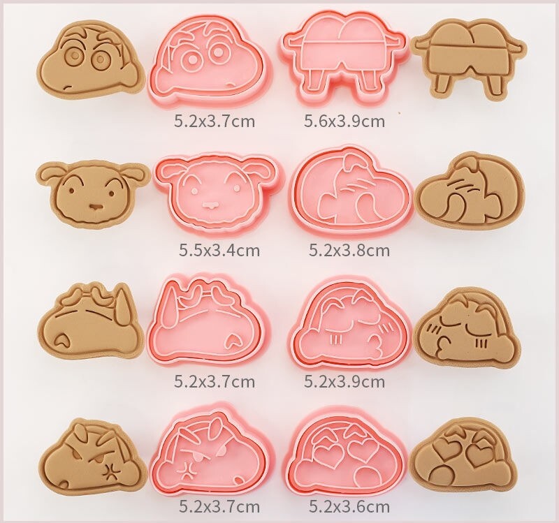 クレヨンしんちゃん クッキー型 型抜き 8個セット_1