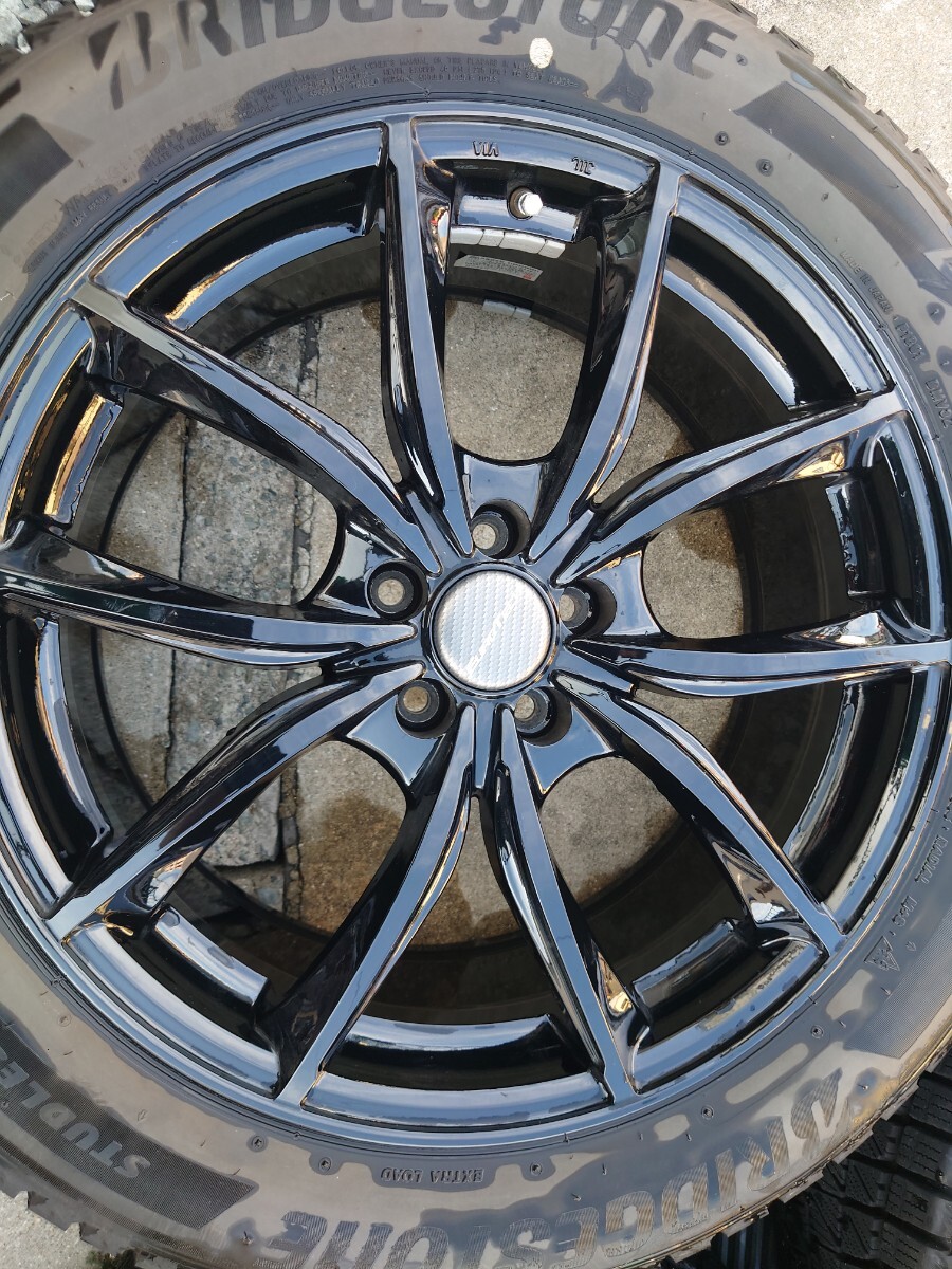 美品】235/55R19 スタッドレスタイヤホイールセット4本 2021年製造 8J 
