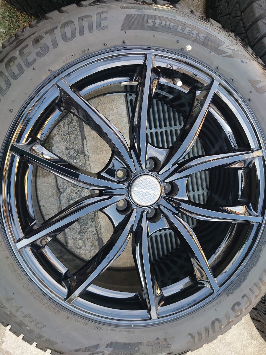 美品】235/55R19 スタッドレスタイヤホイールセット4本 2021年製造 8J 