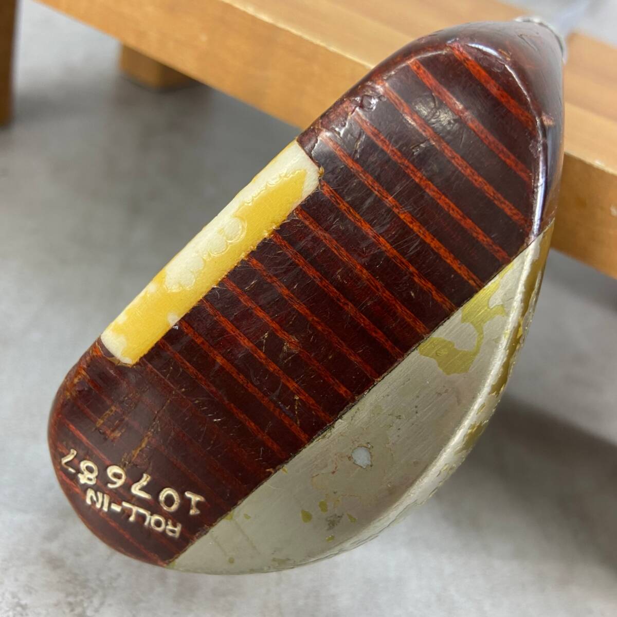 ケネススミス ROLL-IN 107687 木製 メンズゴルフパター スチール 右