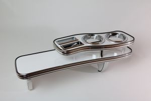 N-BOX　N-BOXカスタム　JF1/2　前期　後期　フロントテーブル　ピアノＷＨ　メッキモール