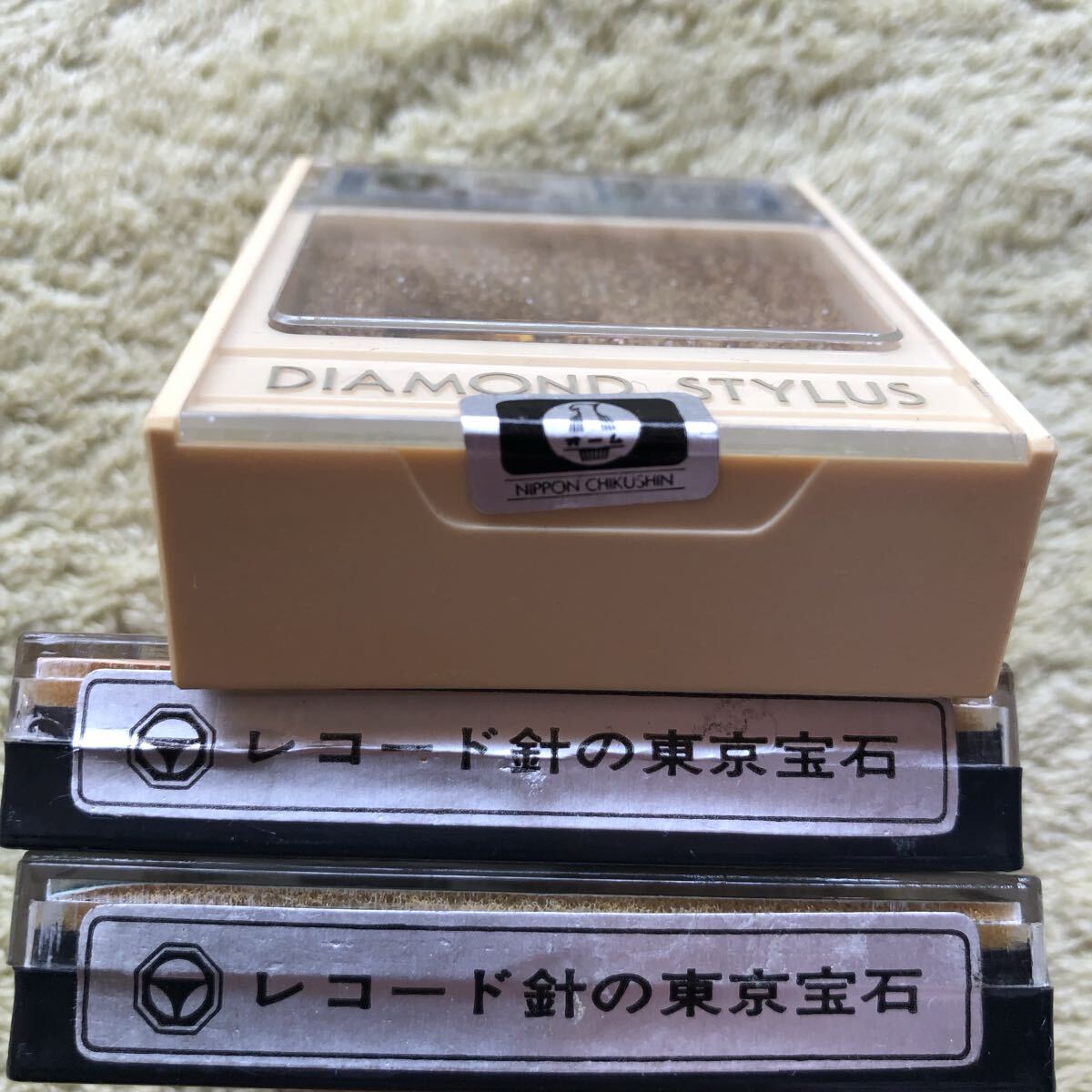 3個セット未使用未開封レコード針ナショナル用 東京宝石 日本蓄針 ダイヤモンド(検 ケースやや難 EPS 53 36ST 46SD NIPPON CHIKUSHIN)_3