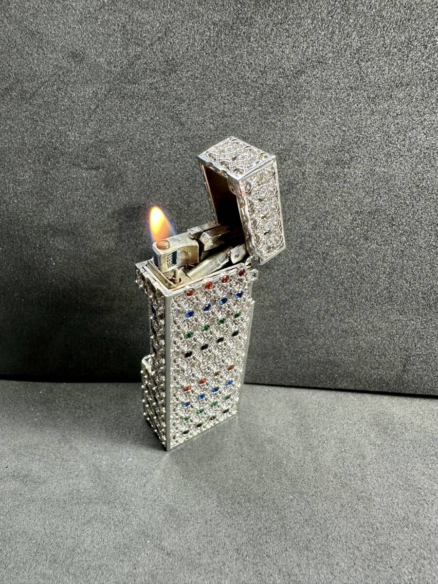 M8 ダンヒル スターリング 925 シルバー ガスライター Dunhill Sterling 925 Silver ( St Dupont , Cartier, Dunhill, Dior コレクション)_10