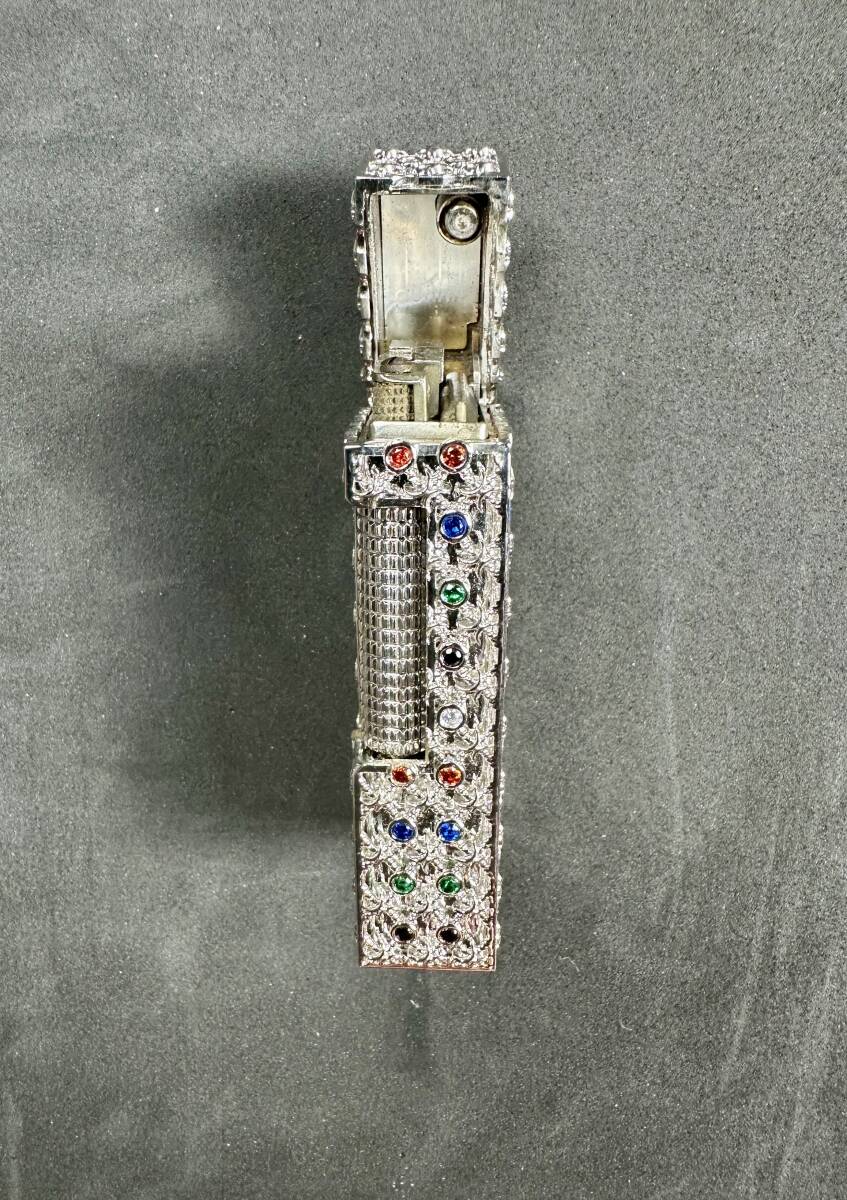 M8 ダンヒル スターリング 925 シルバー ガスライター Dunhill Sterling 925 Silver ( St Dupont , Cartier, Dunhill, Dior コレクション)_9