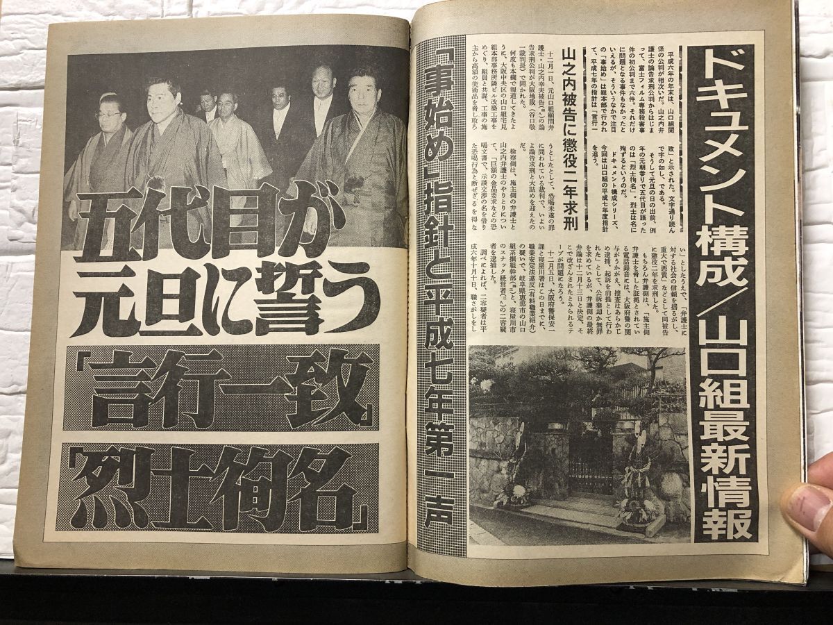 1758）実話ドキュメント 1995年3月号 平成7年 刺青 / 任侠 ヤクザ 裏