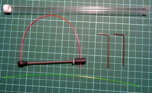 アーチェリー　光ファイバーサイトピンストレートタイプ（赤・緑）　Ｎｏ２