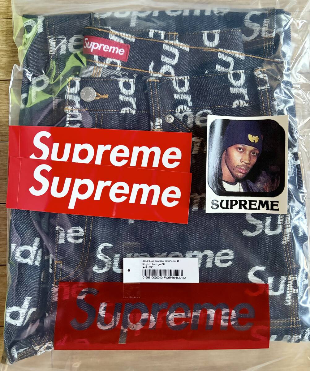 新品未着用】Supreme Jacquard Logos Double Knee Denim Painter Jean