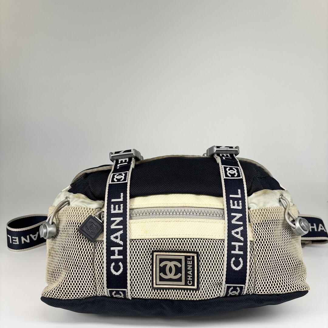 CHANEL シャネル メッシュ ボディバッグ ウエストバッグ 正規 極美品 CHANEL シャネル スポーツライン ボディバッグ ウエストバッグ