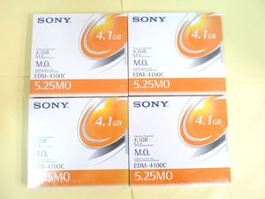 AO 12-5 未開封 SONY ソニー 5.25 MO 光磁気ディスク EDM-4100C 4.1GB 4枚セット MOディ
