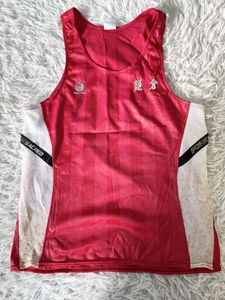 80s 90s　鎌倉　駅伝　陸上　ユニフォーム　ランニングシャツ　asics　アシックス　Lサイ