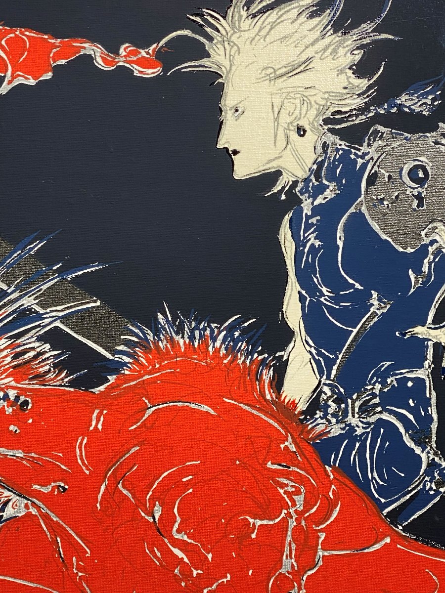 激レア！）☆天野喜孝☆瞬☆シルクスクリーン・キャンバス☆版画作品
