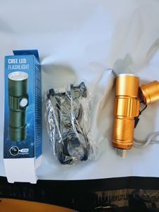 USB 懐中電灯 LEDライト 自転車 ライトホルダー 明るい ヘッドライト 3段階