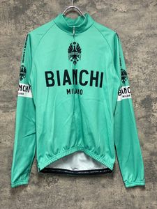 JT908 ビアンキ Bianchi 長袖 サイクルジャージ チェレステ L 裏起毛