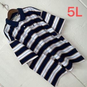 5LサイズメンズWOODS FIELD半袖ポロシャツ