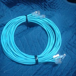 通信興業　TSUNET 細径ケーブル 0.3mm (AWG28)　Cat5E　ＬＡＮケーブル　３ｍｘ４本ライ