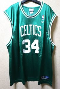 Reebok　NBA ボストンセルティックス　レプリカジャージ#34　ポール・ピアース　2XL　バ