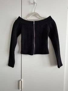 バレエ用★前開きカーディガン★黒★キッズXLぐらい★ブラック★長袖★ ショート丈