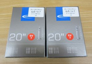 SCHWALBE/シュワルベ　20ｘ1.50～2.40(406)　仏式チューブ/SV7　2本セット