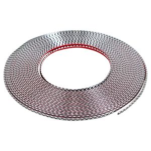 『メール便対応』[幅 6mm 長さ 15m] カーボンモール 両面テープ 付 メッキ モール プロテ