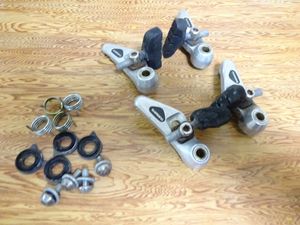 ▲シマノ　カンチブレーキ前後セット　BR-M650　サビかなりひどい　シュー使用不可　ビン