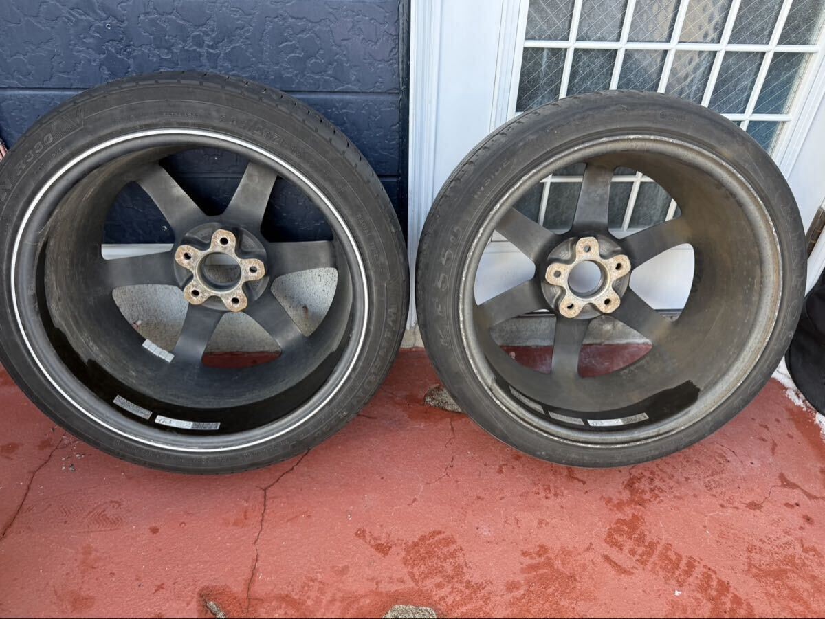 RAYS VOLK RACING TE37 18インチ 4本セット前後異径 8.5J / 9.5J +40