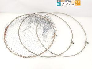 シマノ 4つ折り ステンタモ網 45cm、50cm・ダイワ 50cm ステンタモ枠 計3点セット