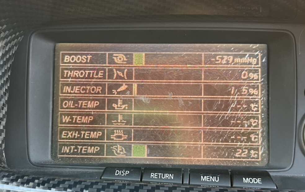 動作確認済 BNR34 GT-R 前期 マルチファンクションディスプレイ MFD