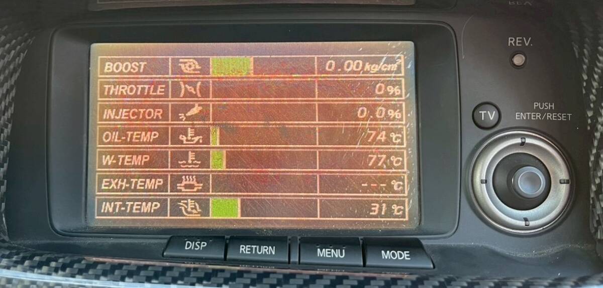 動作確認済 BNR34 GT-R 前期 マルチファンクションディスプレイ MFD