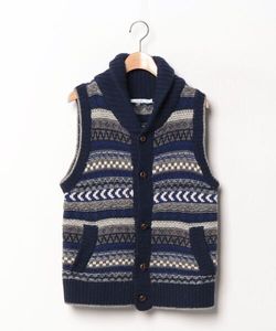 「JOURNAL STANDARD relume」 ニットベスト SMALL ブルー メンズ