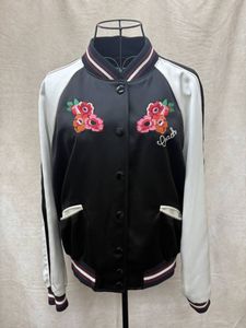 美品 COACH コーチ スカジャン 花柄刺繍 Mサイズ タグ無し WA580
