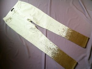 レジューヴ　ストレッチ　ペイントパンツ