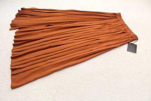 112 新品タグ付き ウエストゴムアシメプリーツスカート 定価￥34,000＋税