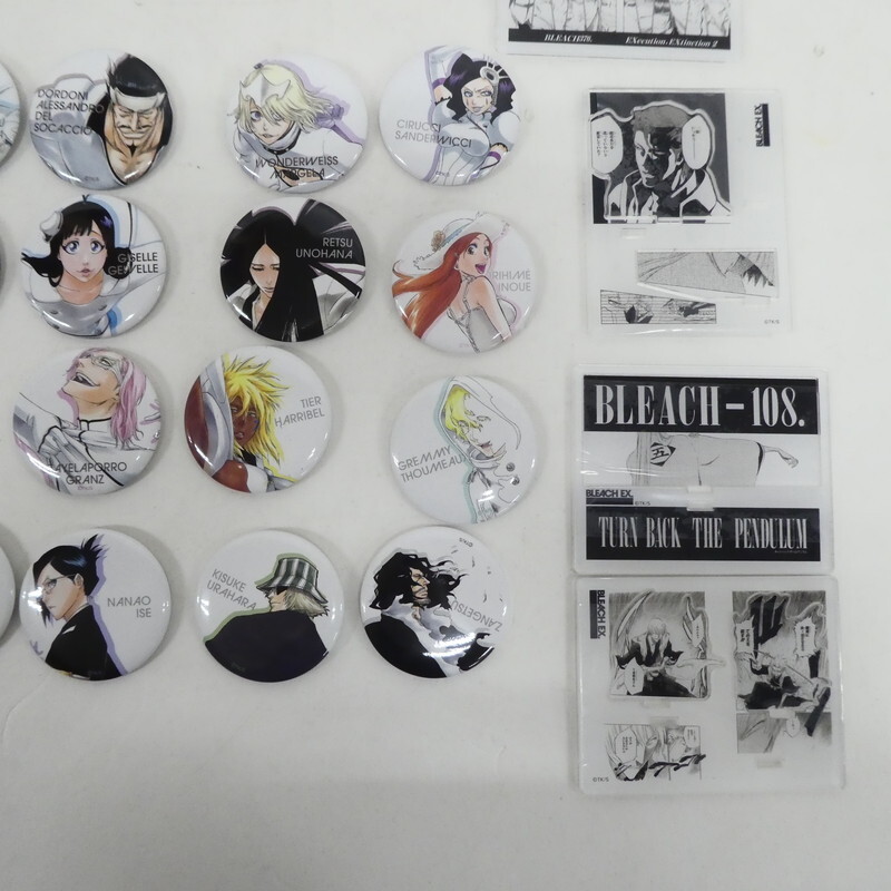 姫路東】【ジャンク】BLEACH EX 缶バッジ アクリルジオラマ