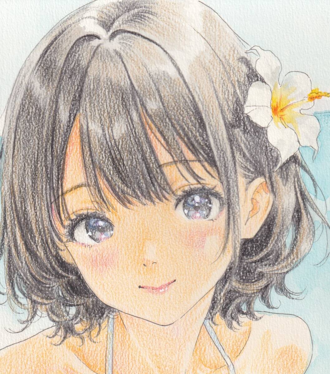 一点物】 オリジナル 黒髪 ショートカット ビキニ 水着 美女 美少女