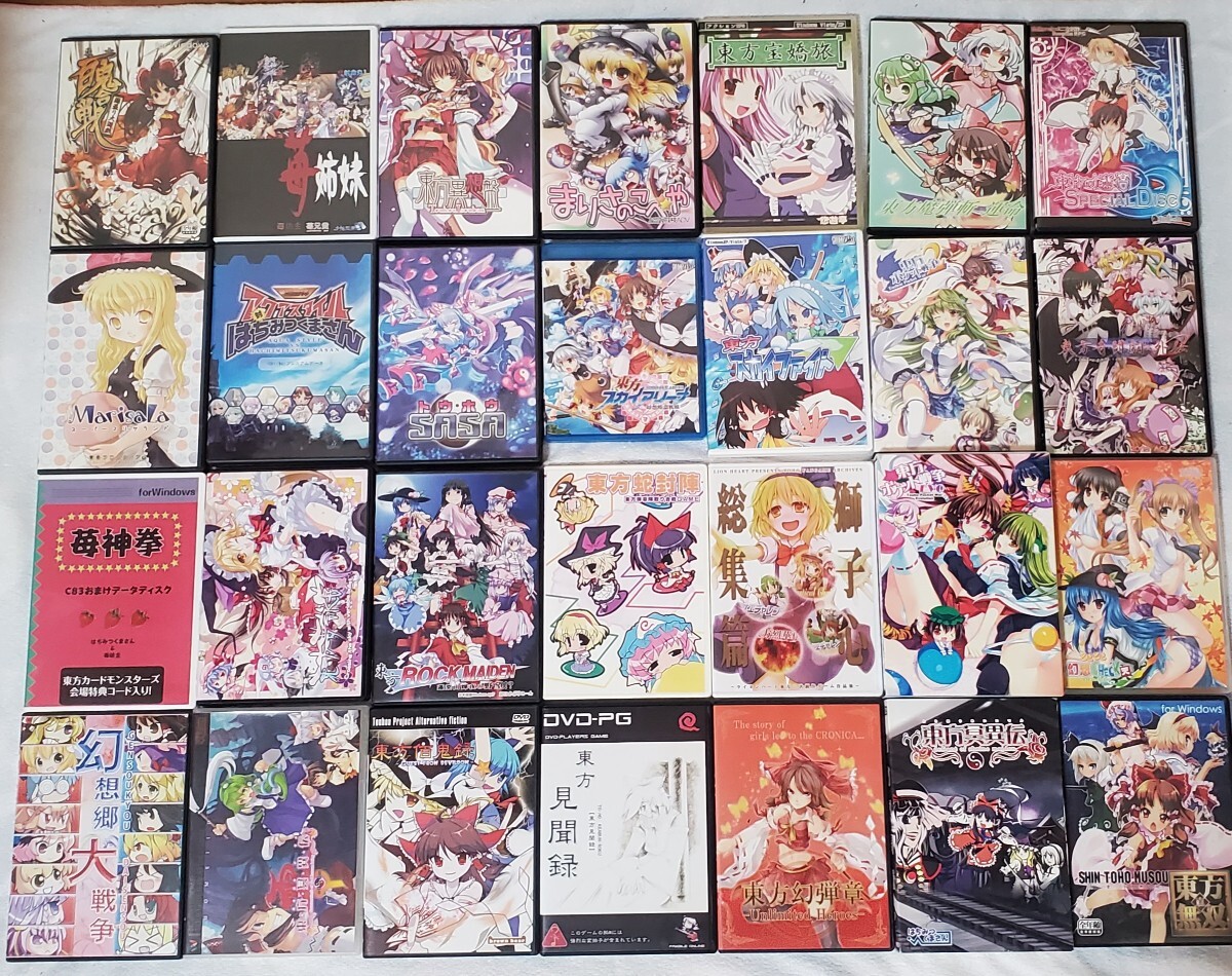 東方Project 同人ゲーム PCソフト 6枚セット　まとめ売り 東方Project 同人 ゲーム 体験版 同人ソフト まとめ 大量セット