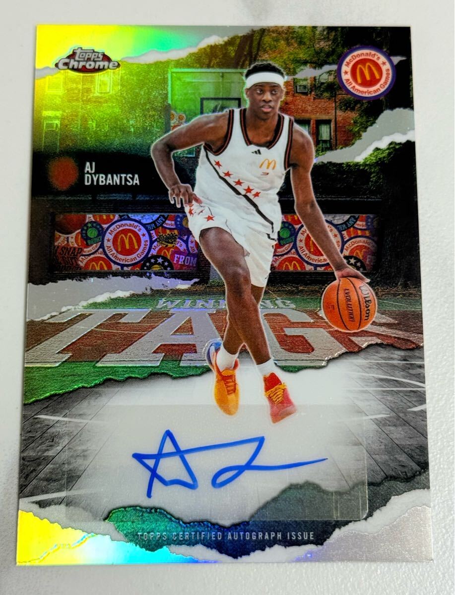 AJ DYBANTSA 2025 Topps Chrome McDonald Winning Tags Auto