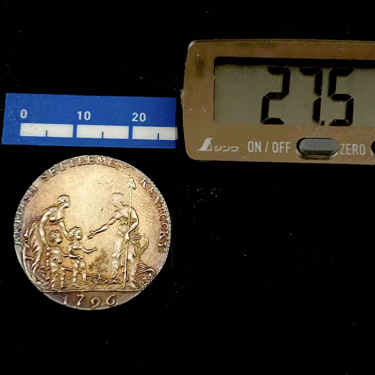 銀貨 1796年 ブリタニア アメリカ合衆国ケンタッキー州 英国人入植地