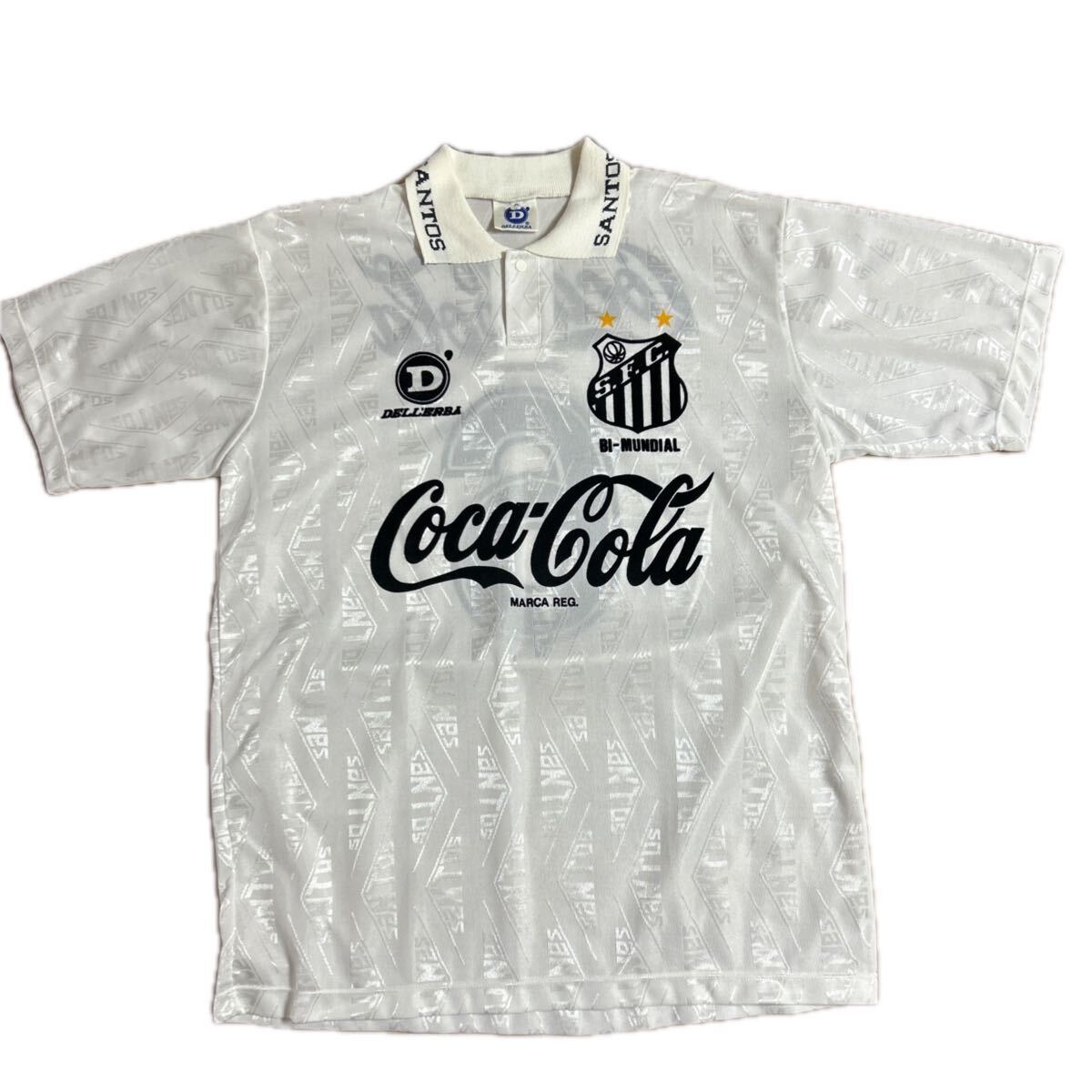 SANTOS サントス FC ユニフォーム コカ・コーラ DELL ERBA 白 S L