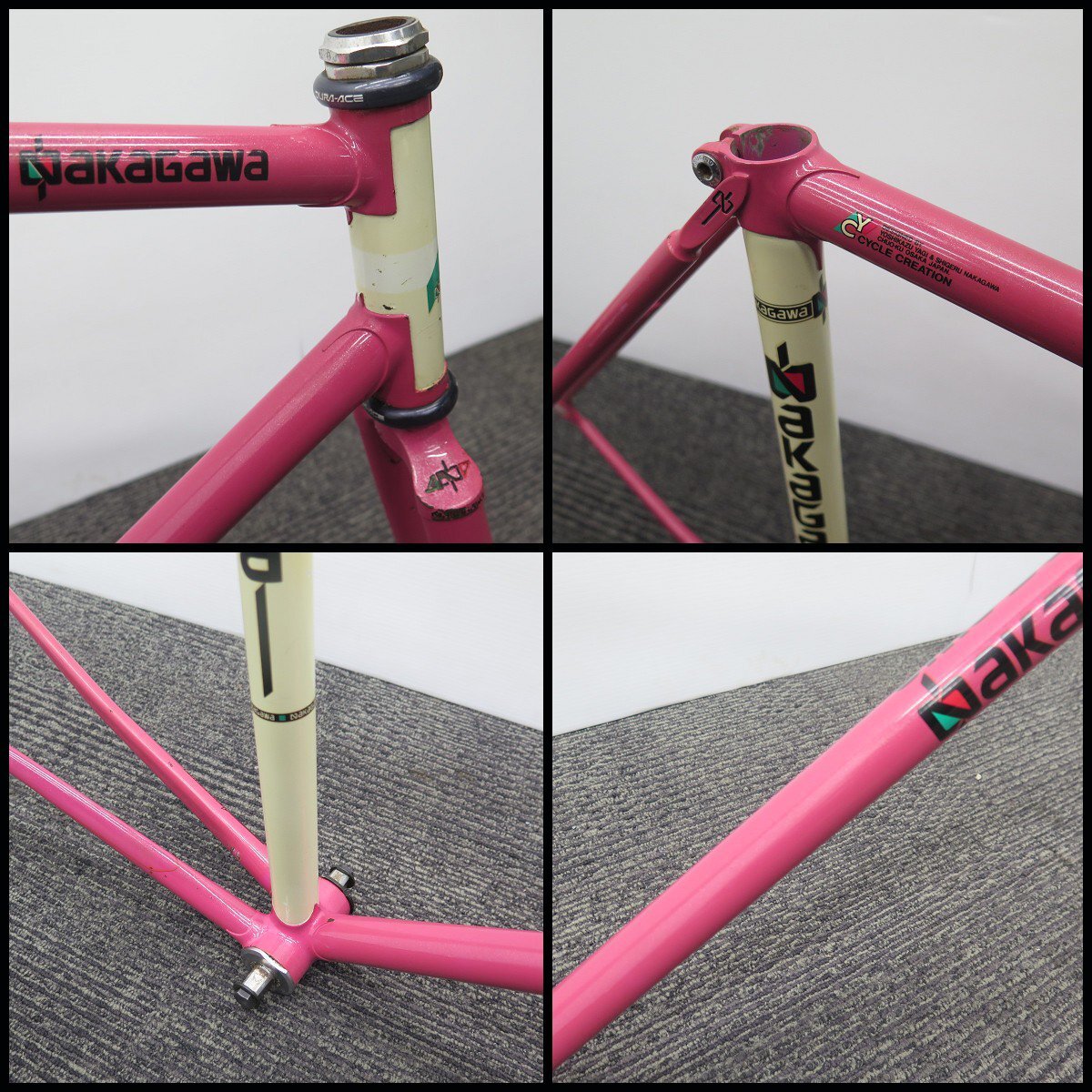 I671) 希少 ナカガワサイクル ピストバイク用 フレームサイズ520mm