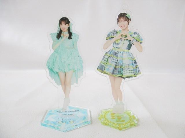アイドル FRUITS ZIPPER 櫻井優衣 アクリルスタンド かがみ衣装 黒衣装