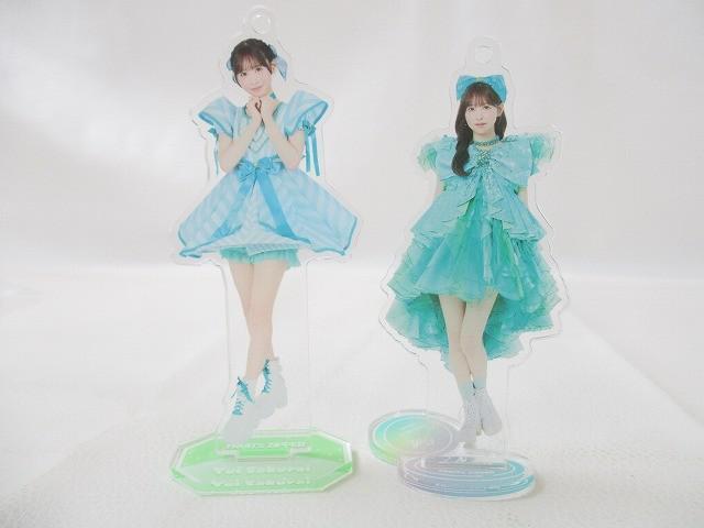 アイドル FRUITS ZIPPER 櫻井優衣 アクリルスタンド かがみ衣装 黒衣装